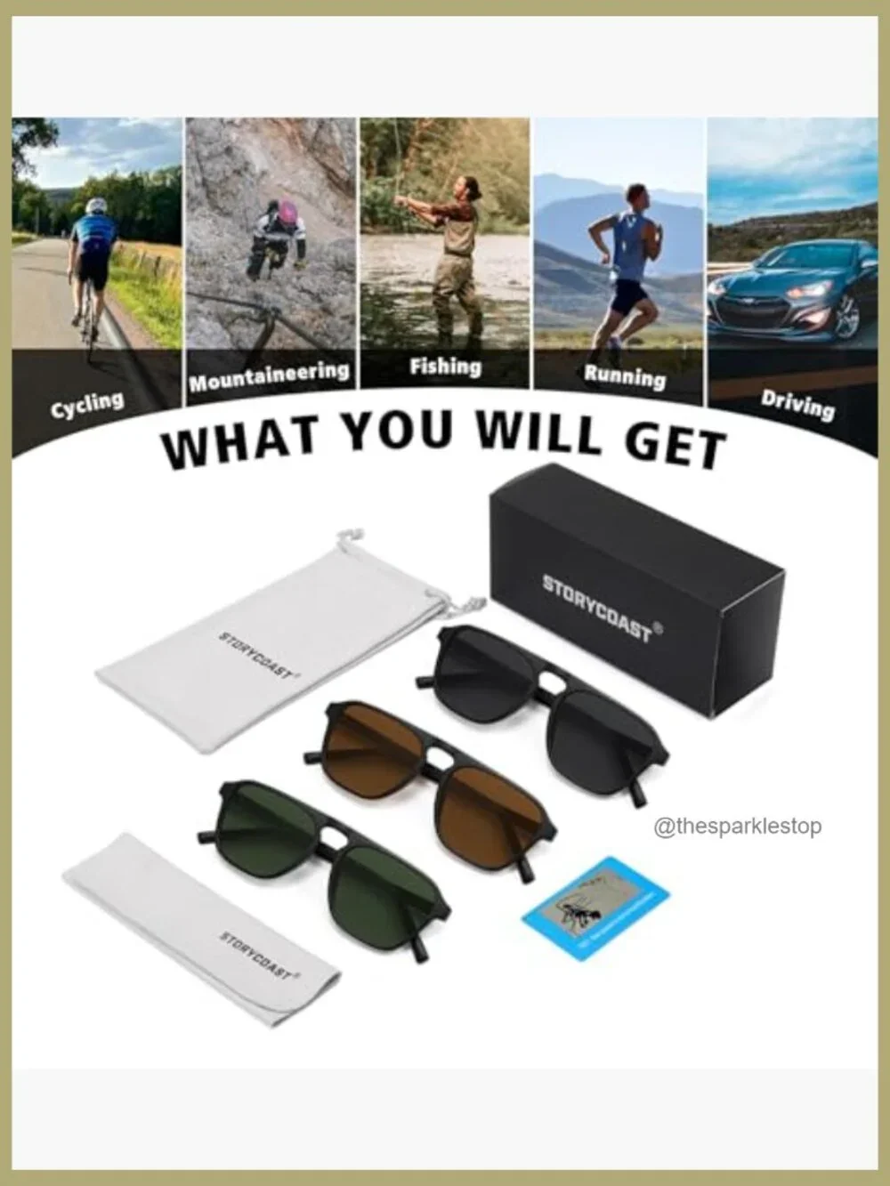 Polarized Retro Aviator Sunglasses, UV400 Protection, Plastic Frame